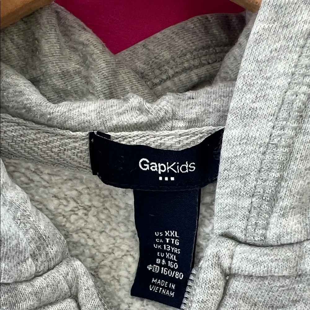GAP Kids Fuchsia Pink and Heather Gray Hoodies